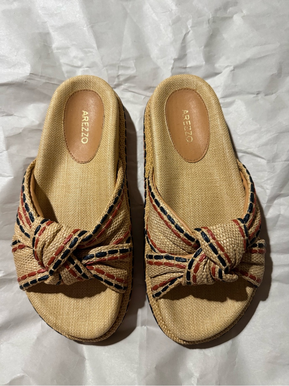 Arezzo Women's Reagan Footbed Sandals US 6.5 Nwot
